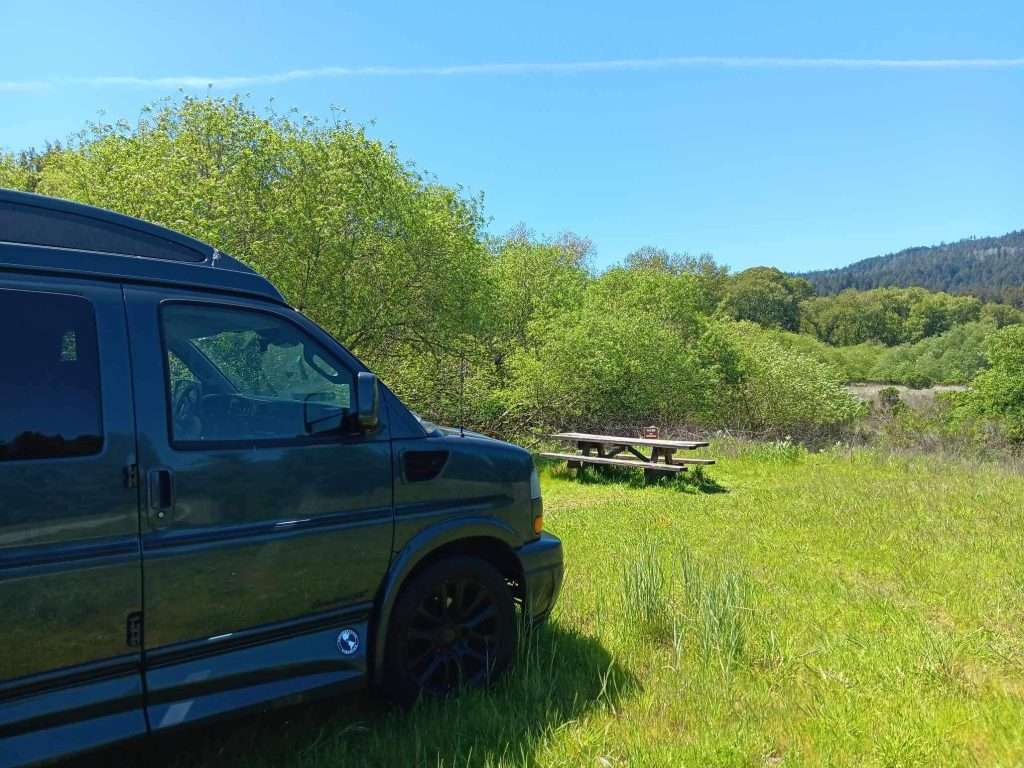 Luxurious Shuttle Van and Beautiful View