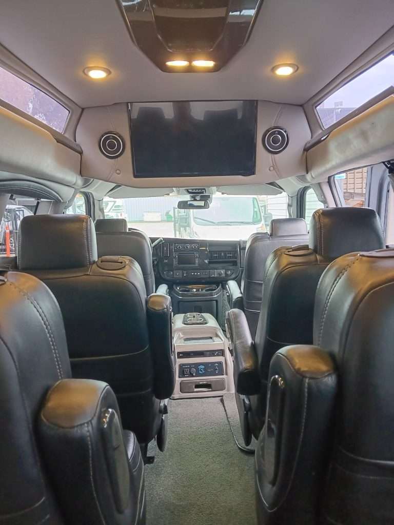 Interior of Luxurious Shuttle Van