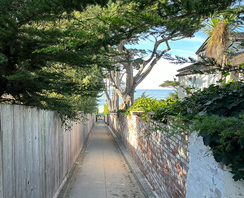 California Horizon Tours will help you find the many hidden walkways in Carmel, California